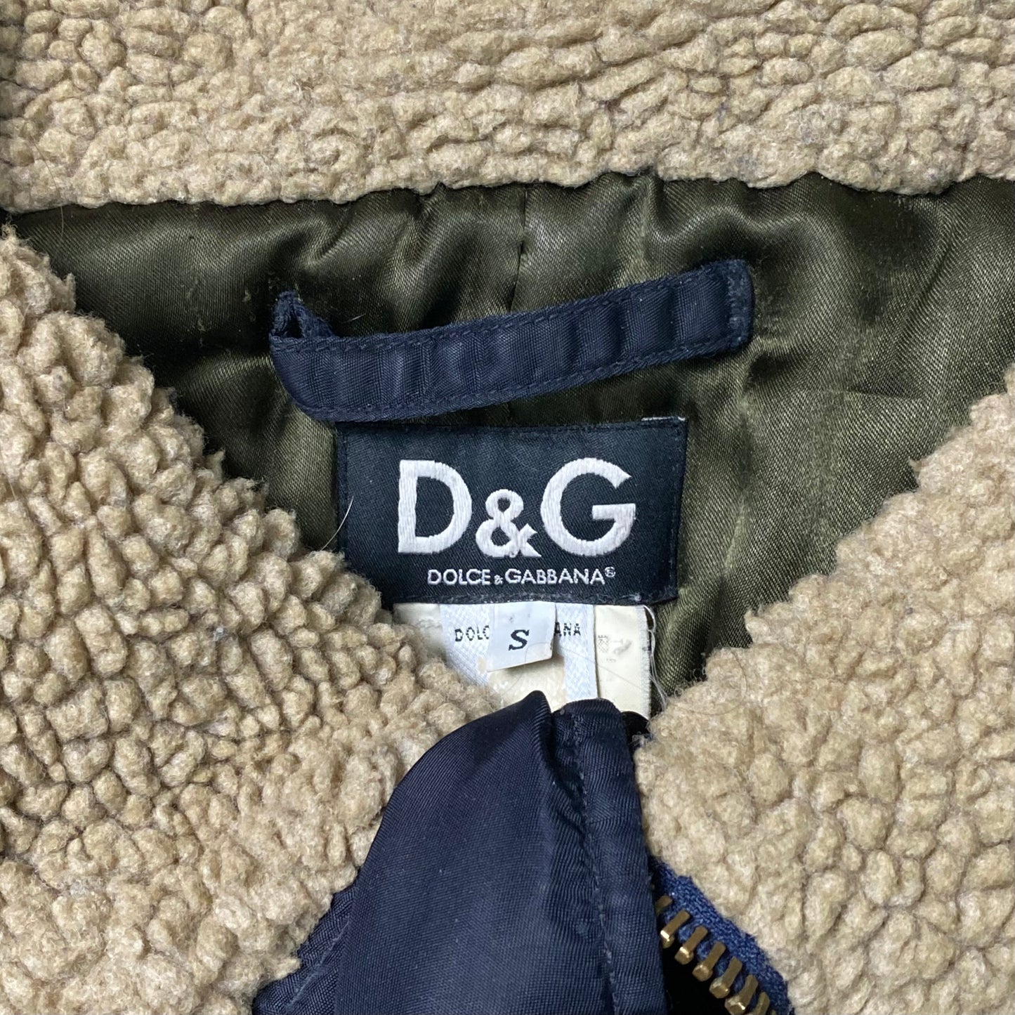 AW03 Dolce & Gabbana split hood bomber jacket