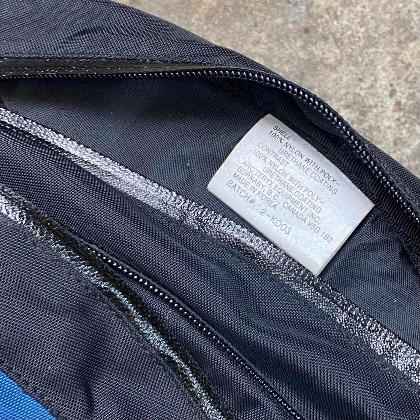 2004 Arc’teryx Quiver sling backpack