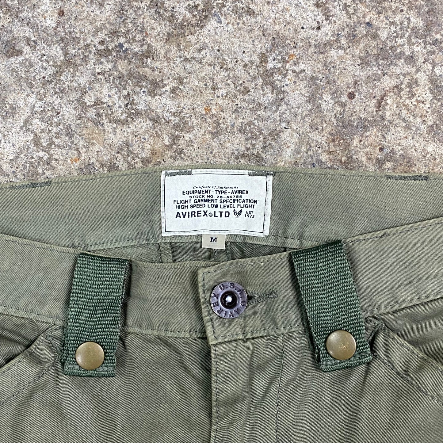 Vintage Avirex Stock No 28-A6755 utility cargos