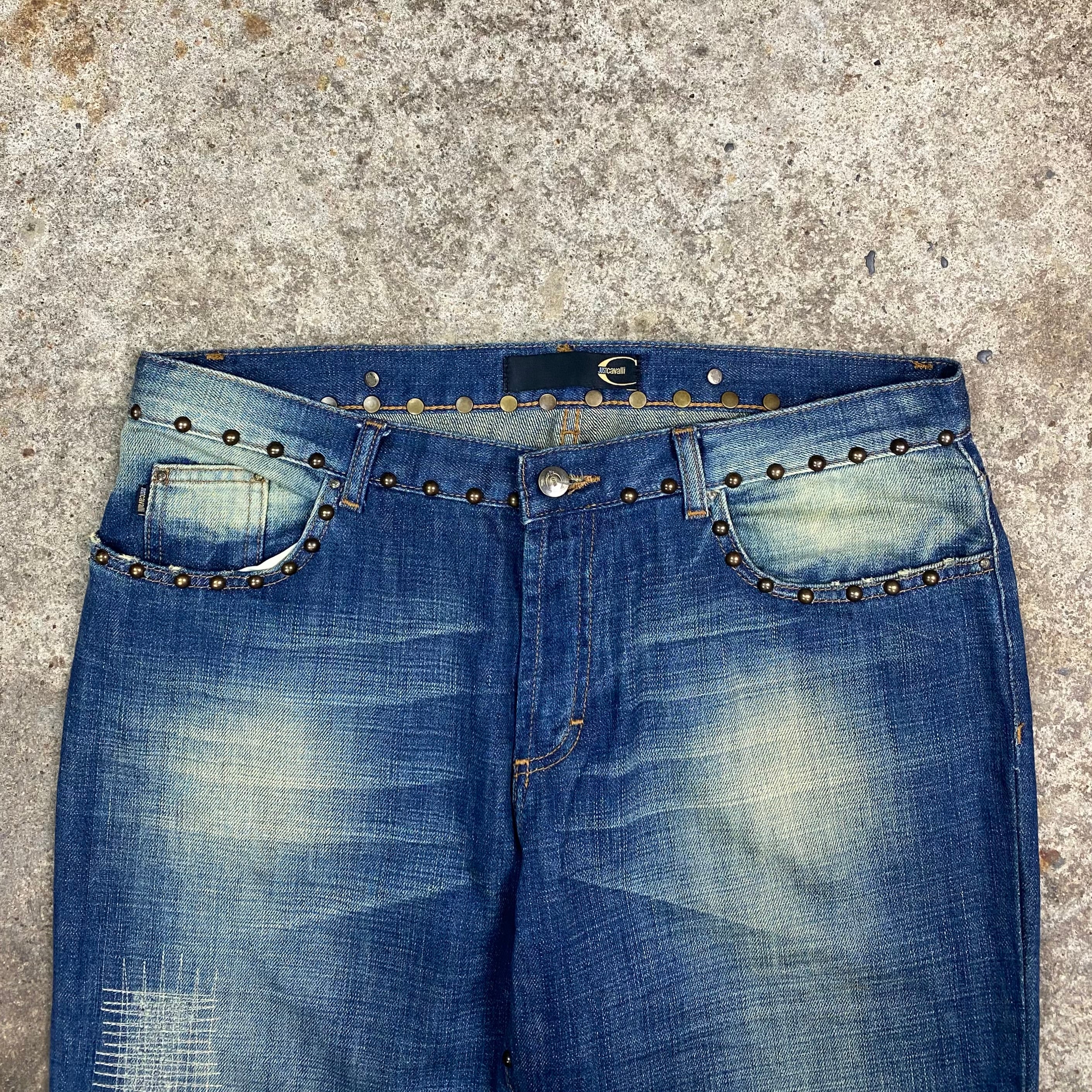 Cavalli Studded Jeans 34w x 34i factory Gently worn