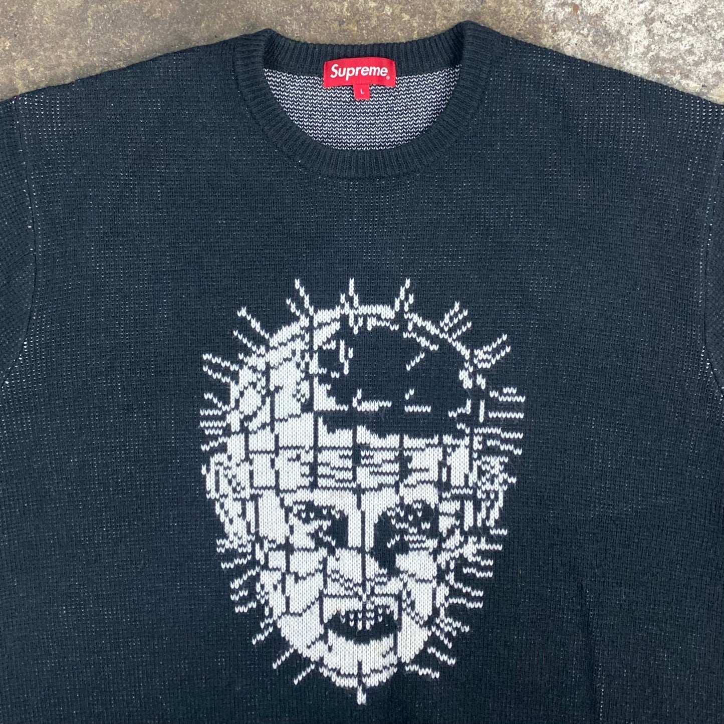 SS19 Supreme Hellraiser knit sweater